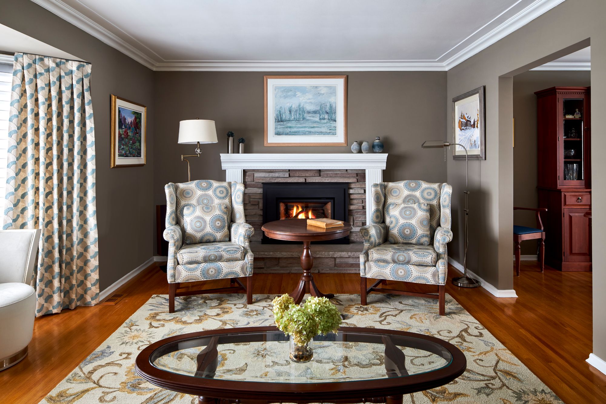 traditional family room